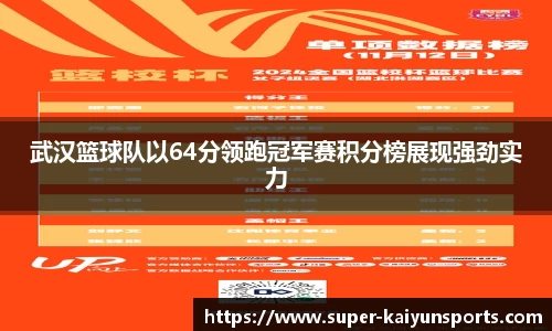 武汉篮球队以64分领跑冠军赛积分榜展现强劲实力